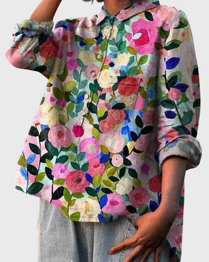 Valeria™ - Bluse med blomsterprint