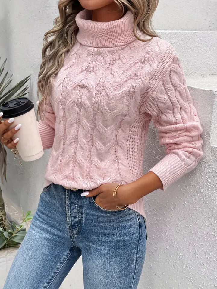 ENA™ - Suéter acogedor de cuello alto