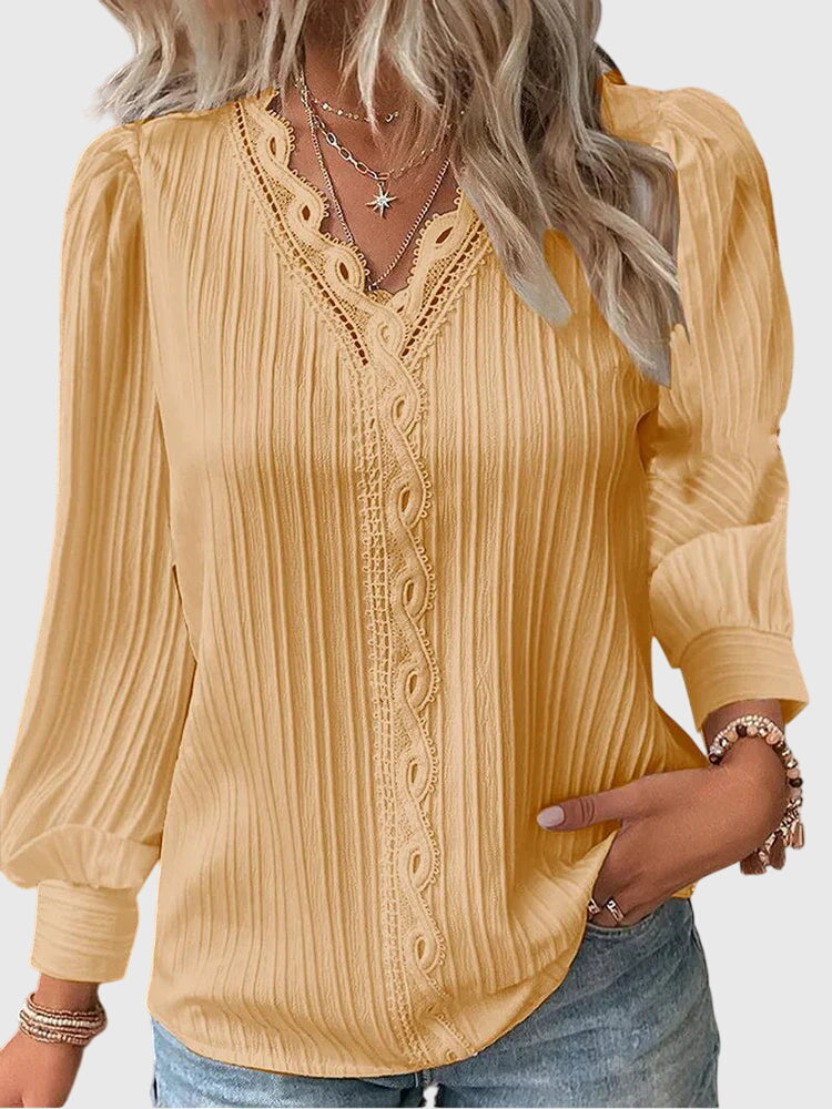 Andrea™ | Elegante Pullover-Bluse