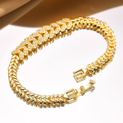 Everleaf-Tennisarmband | Gold