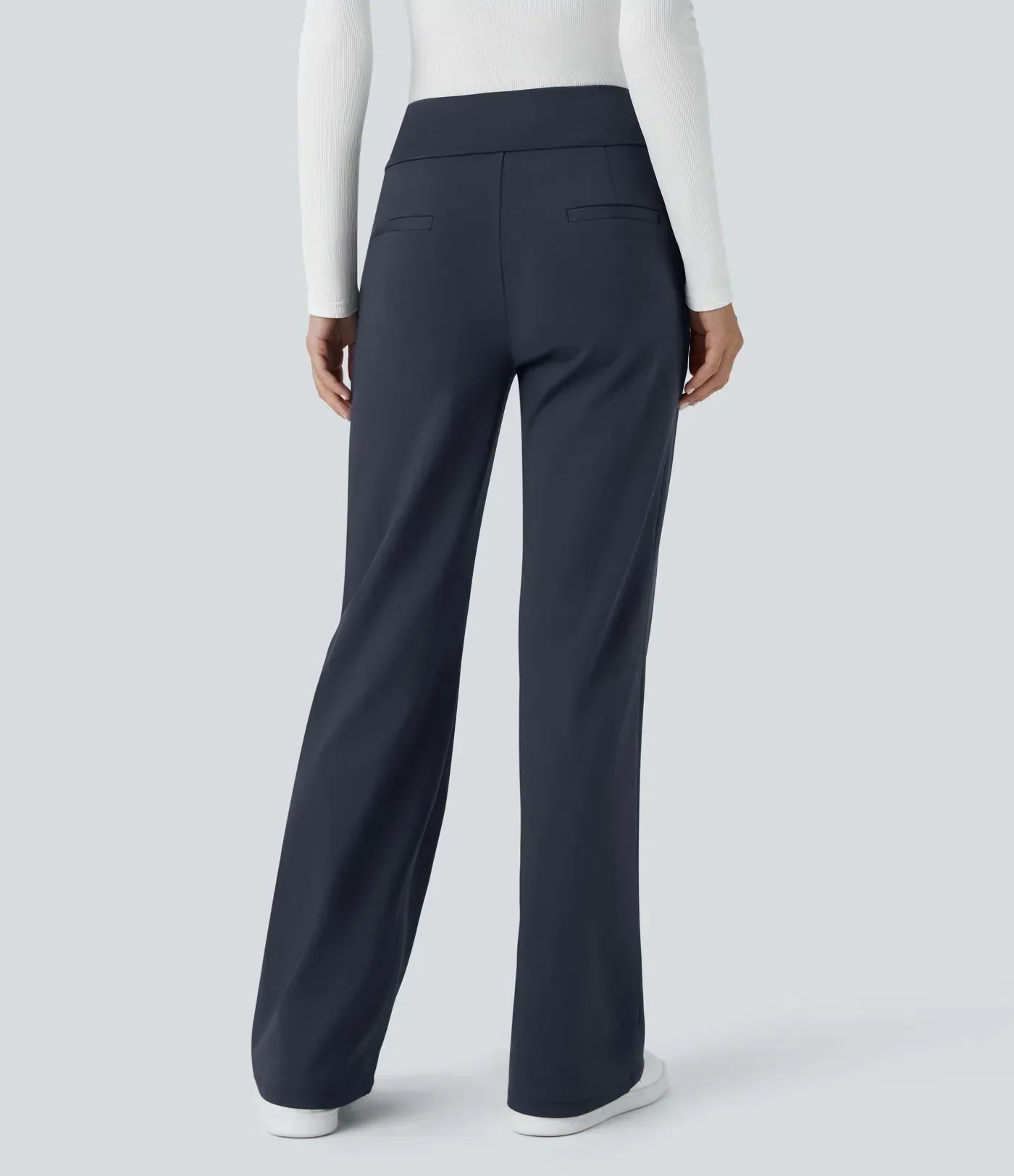 Pantalones de trabajo acampanados Velouré Flex™ de tiro medio con bolsillo lateral con cremallera