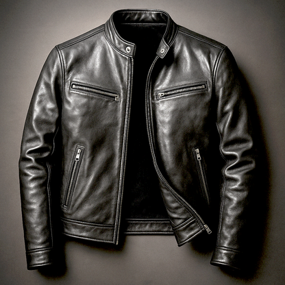 Herman | Vintage Leather Jacket for Men - All-Day Comfort