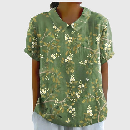 Jenna™ | Blomstret Bluse