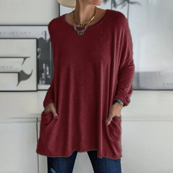 Moira | Blusa de Manga Longa Relaxada
