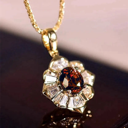 Kavella Solcrimson-Halskette | Gold