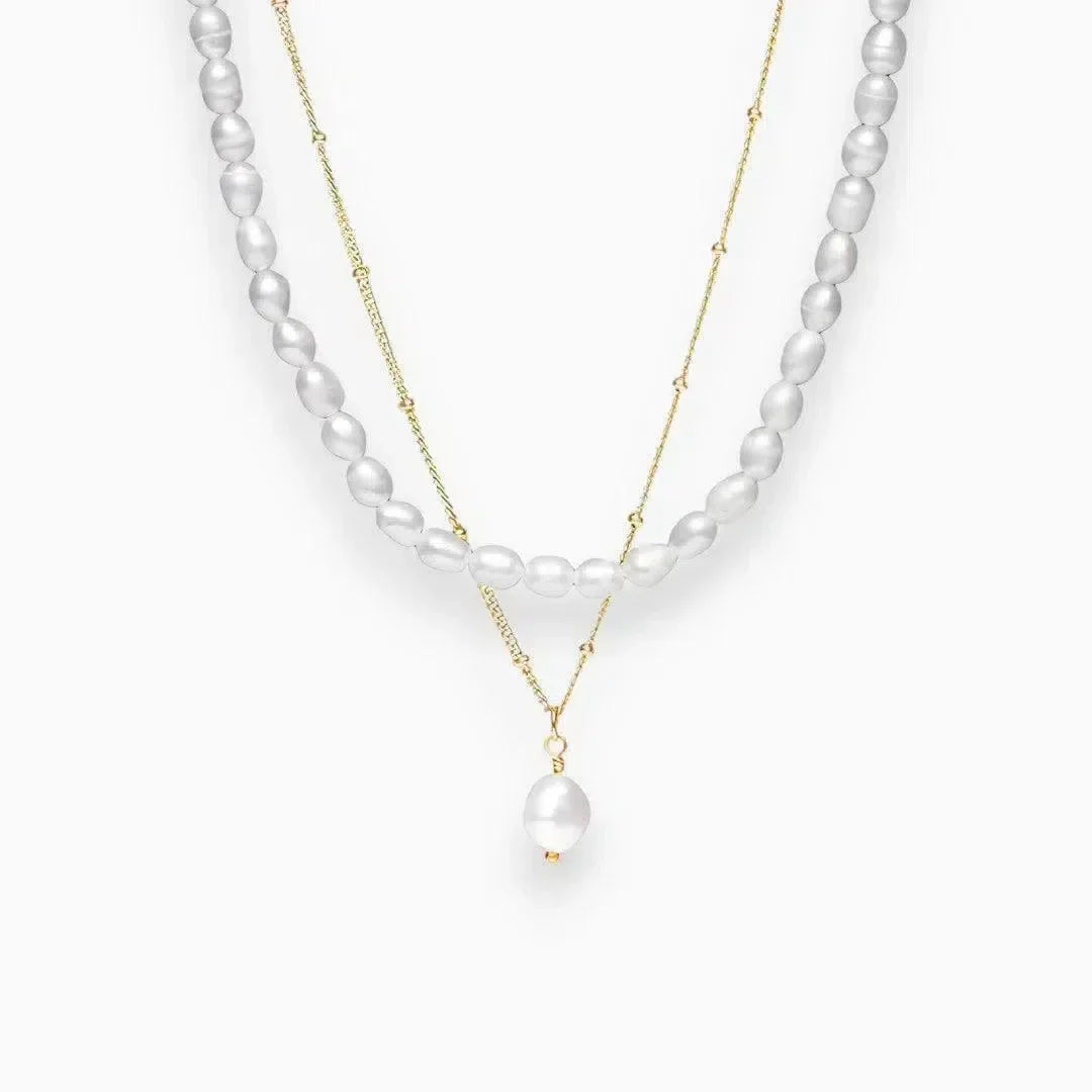 Alonéa | Dúo de collares de perlas de agua dulce