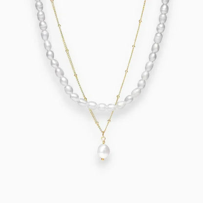 Alonéa | Dúo de collares de perlas de agua dulce