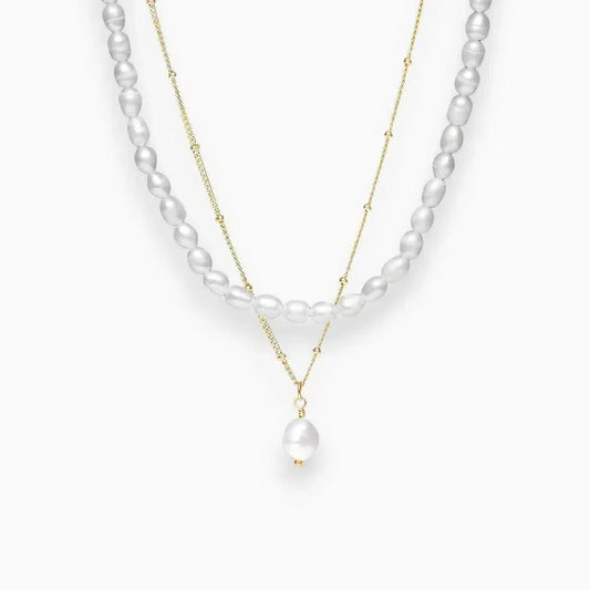 Alonéa | Dúo de collares de perlas de agua dulce
