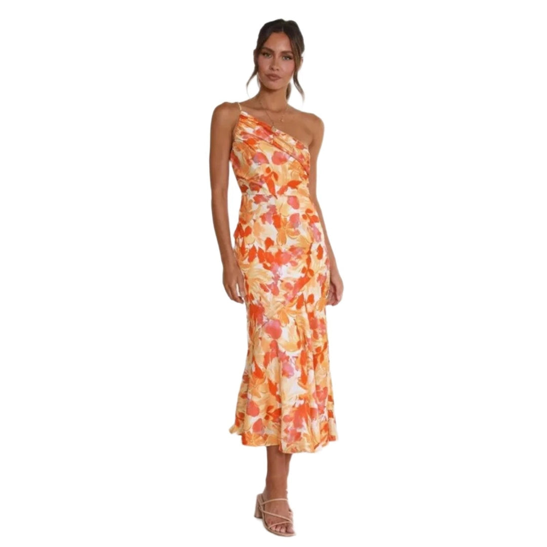 VIOLETA | VESTIDO DE SATÉN FLORAL