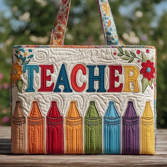 Teacher’s Joy | Ručně vyrobená prošívaná taška