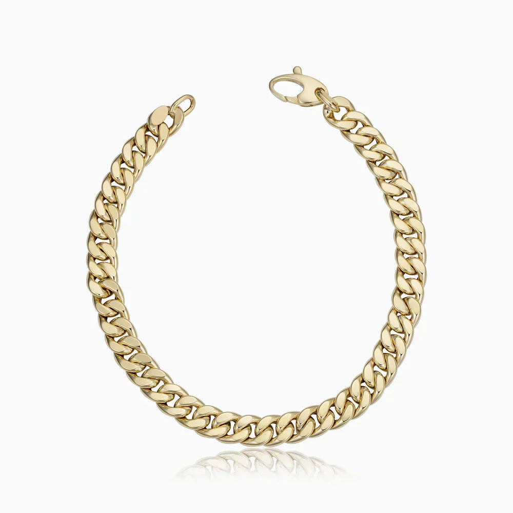 Pulsera cubana vintage | Oro