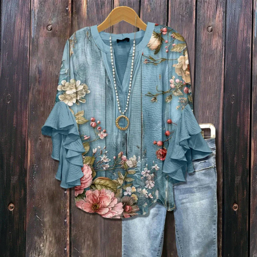 Anja | Blusa com estampa floral