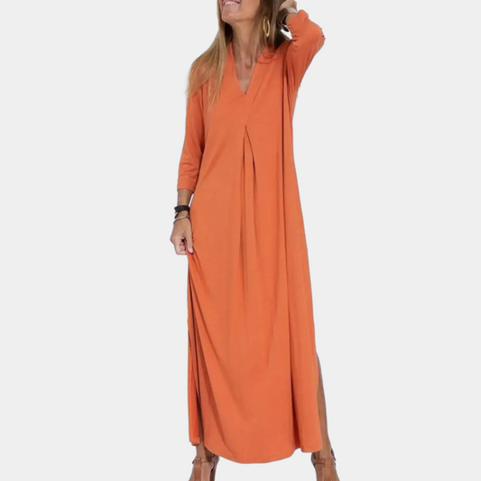 Aveline | Maxikjole med V-hals