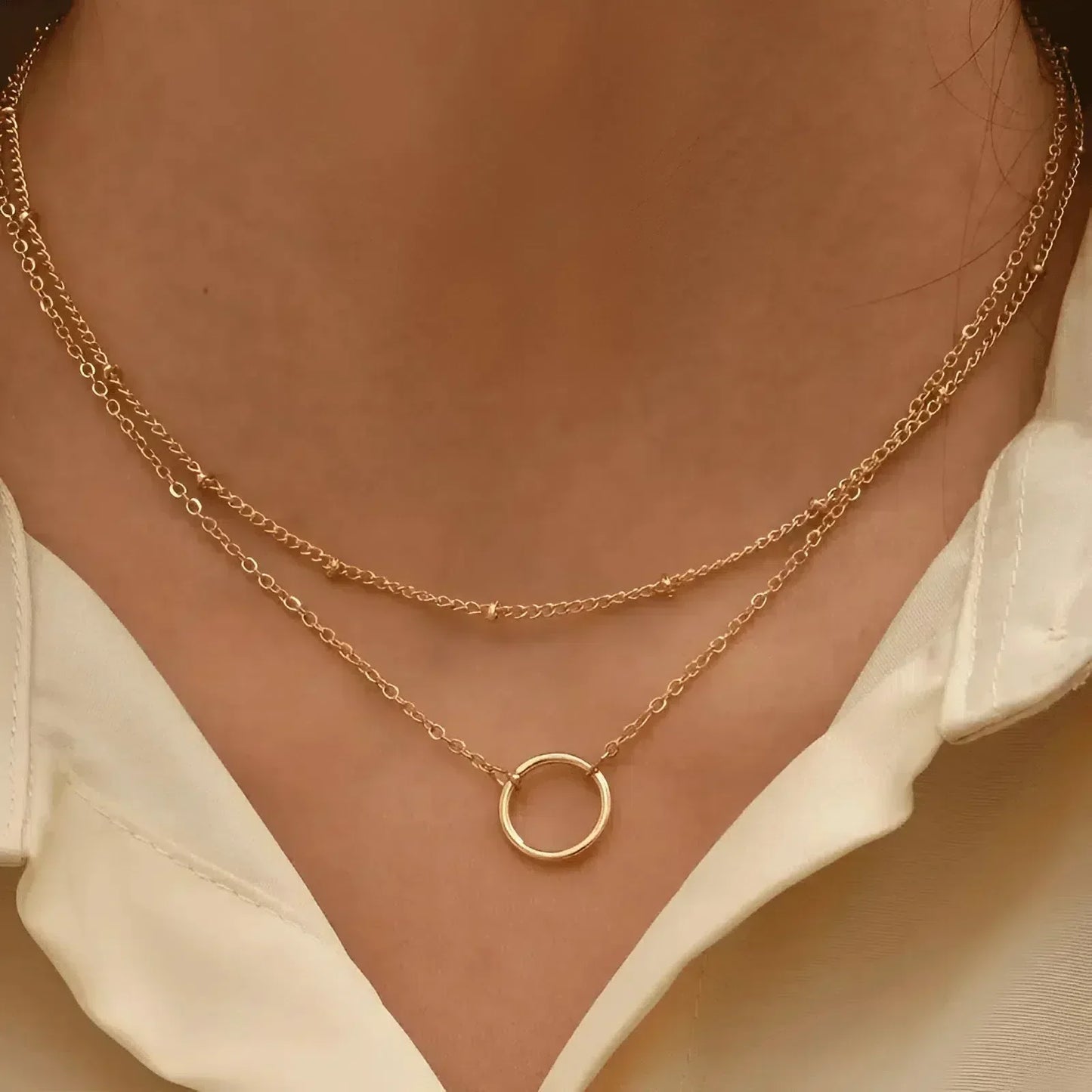 Célindra | Collar bohemio de diseño minimalista