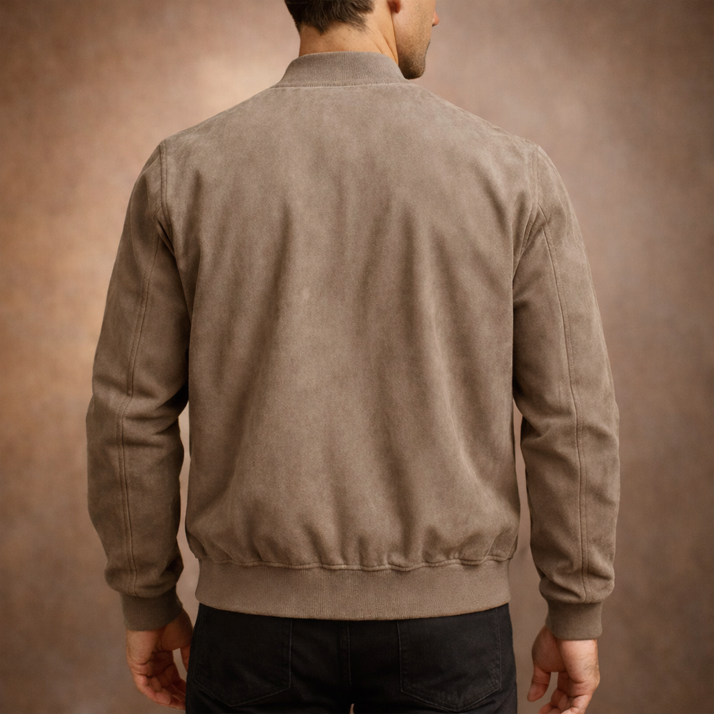 Jackson | Chaqueta bomber de ante para hombre, ligera y elegante, para todas las estaciones