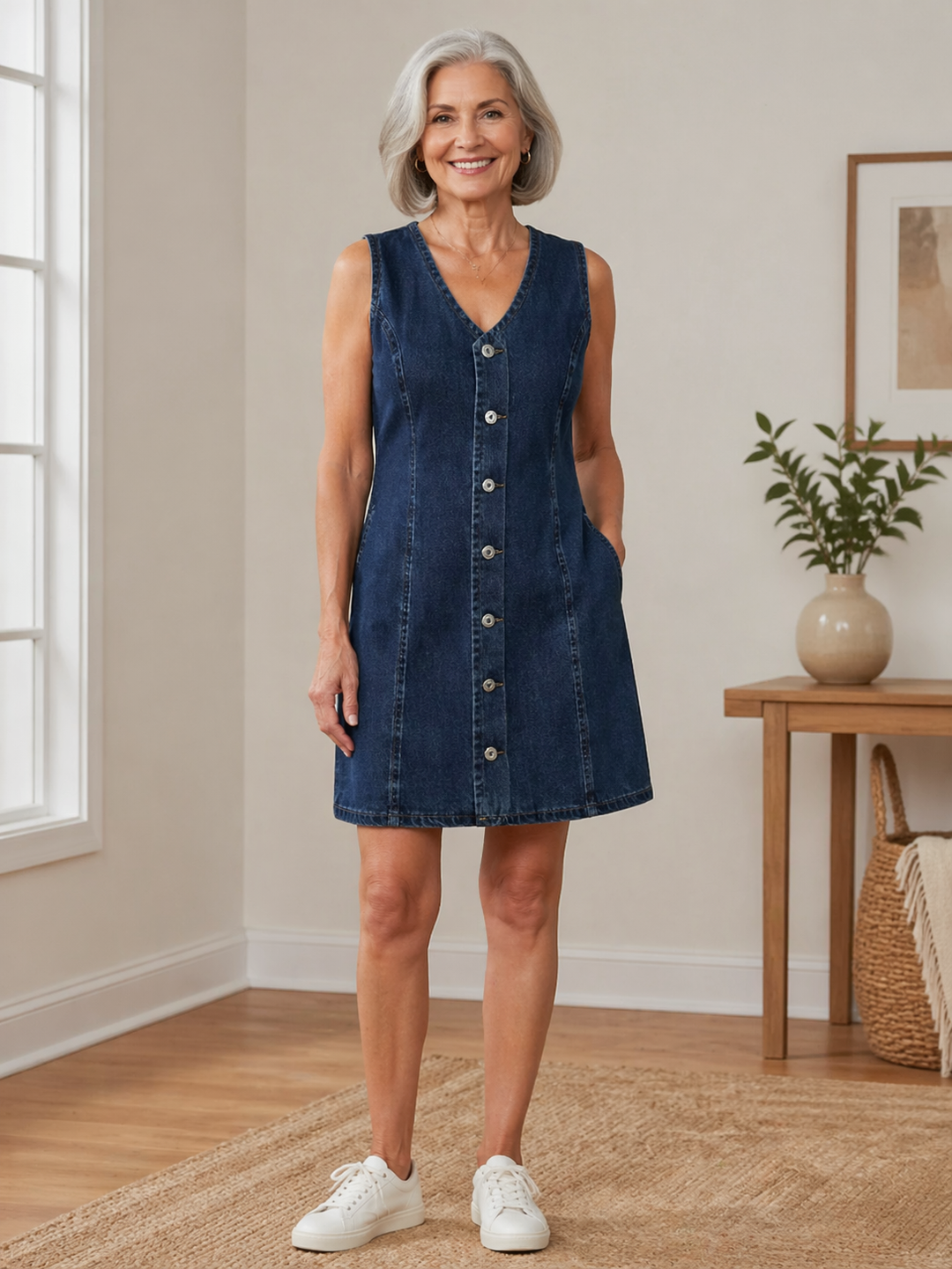 Lila | Vestido corto de mezclilla