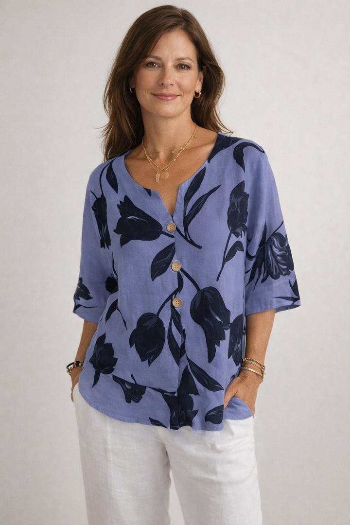 Phaedra | Blusa Elegante com Botões