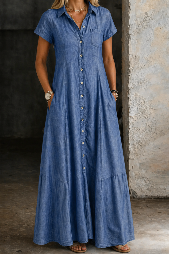 Eliza | Vestido largo de mezclilla