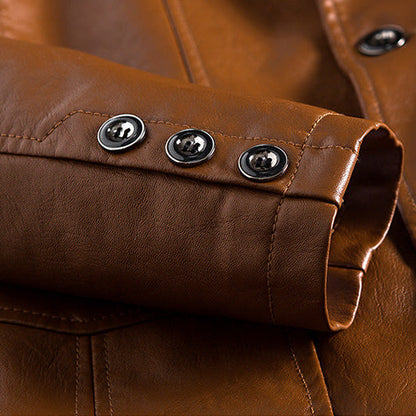 Zari | Men's Faux Leather Blazer Jacket