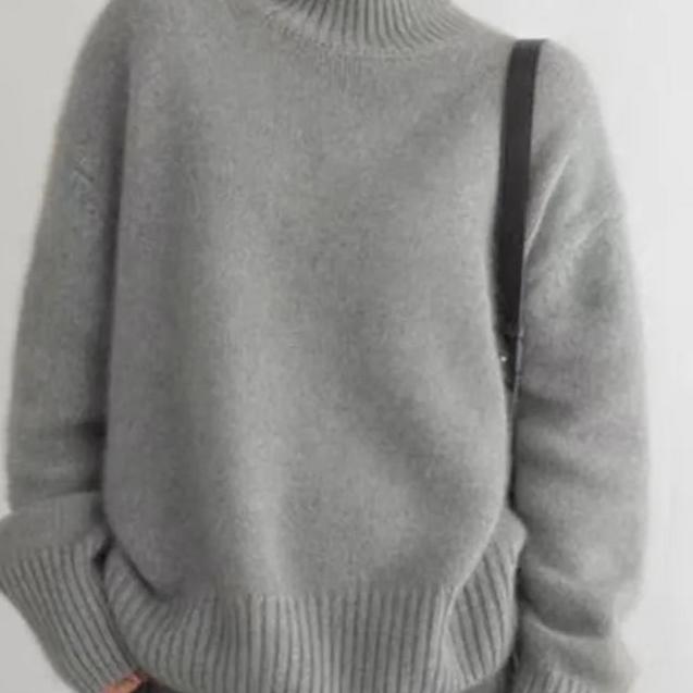 Sydney | Oversized rullekravesweater i kashmir til kvinder
