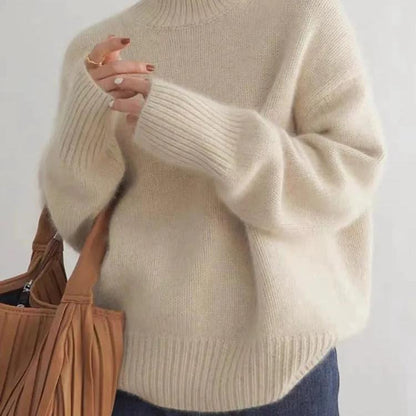 Sydney | Oversized rullekravesweater i kashmir til kvinder