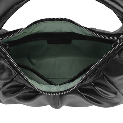 Demi | Bolsa hobo em formato de meia-lua (preta)