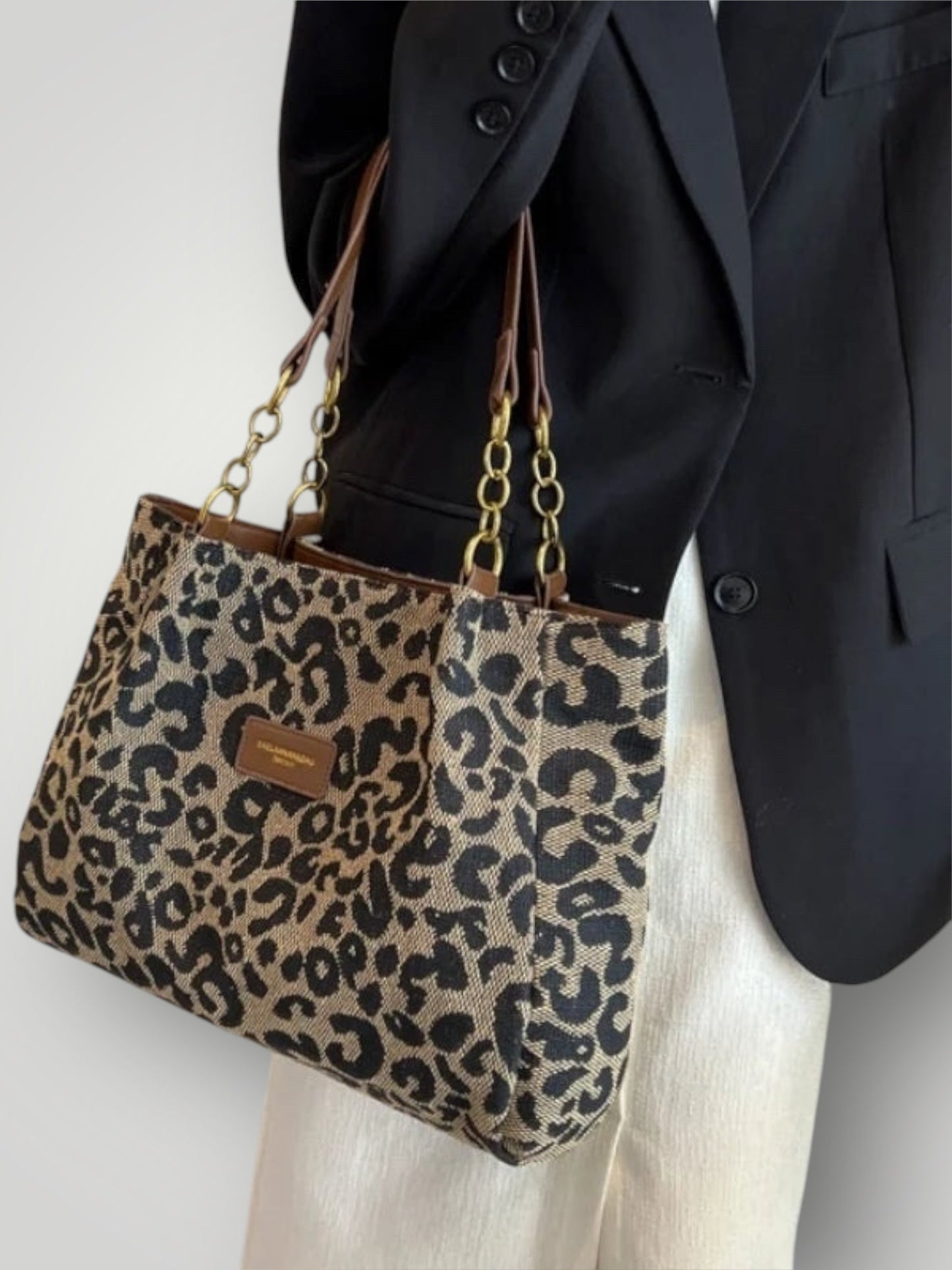 Leonara | Tragetasche mit Leopardenmuster