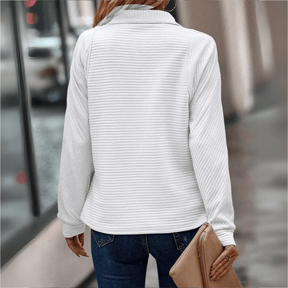 Jenica | Chic halv-zip pullover