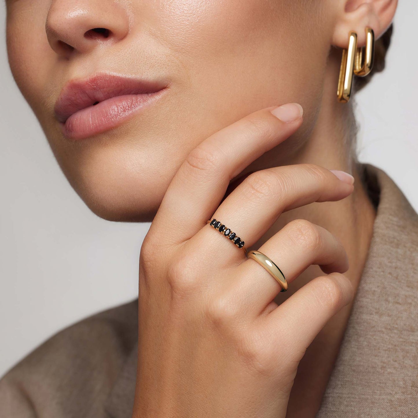 Anillo Rock Solid | Dorado