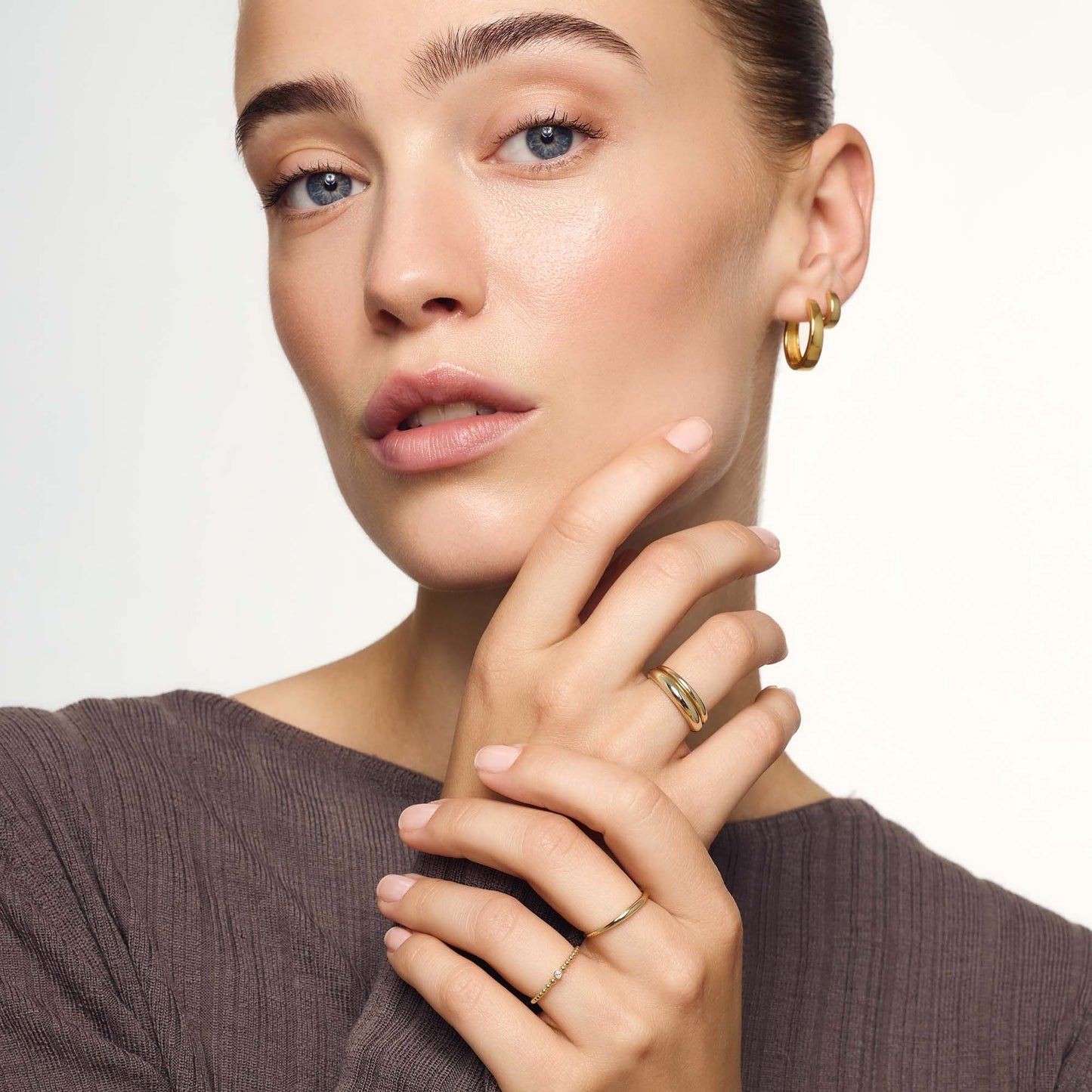 Gia-hoops | Guld