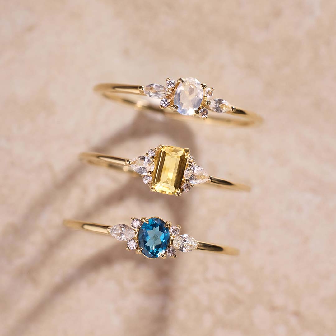Lioravelle | Anel de Diamante Violeta em Ouro 18k