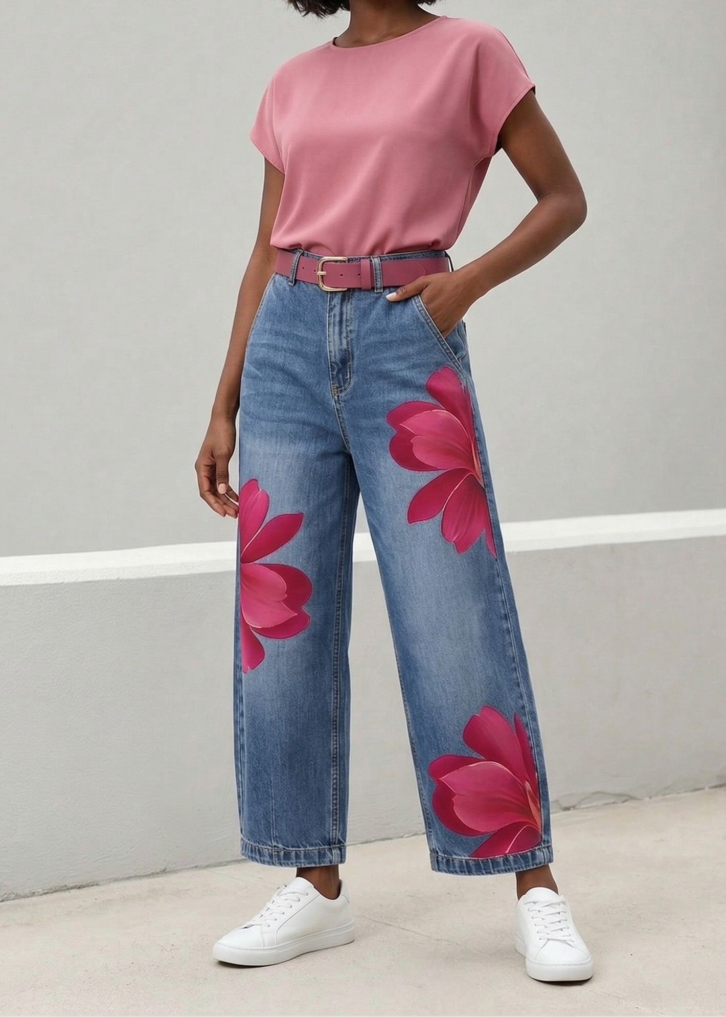 Sophia | Calças Florais Elegantes