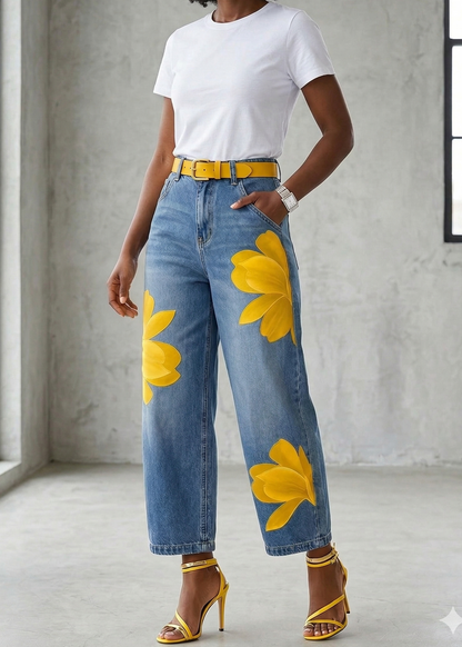 Sophia | Calças Florais Elegantes