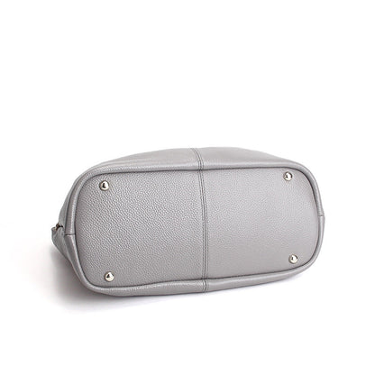 Alana | Handtaschen aus echtem Leder, Kopfhaut-Rindsleder mit Litschi-Struktur, Damentasche