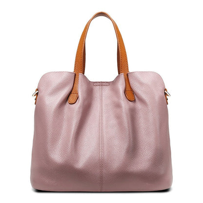 Alana | Handtaschen aus echtem Leder, Kopfhaut-Rindsleder mit Litschi-Struktur, Damentasche