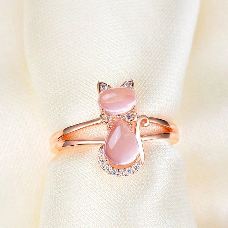 Katzenring in Roségold | Roségold