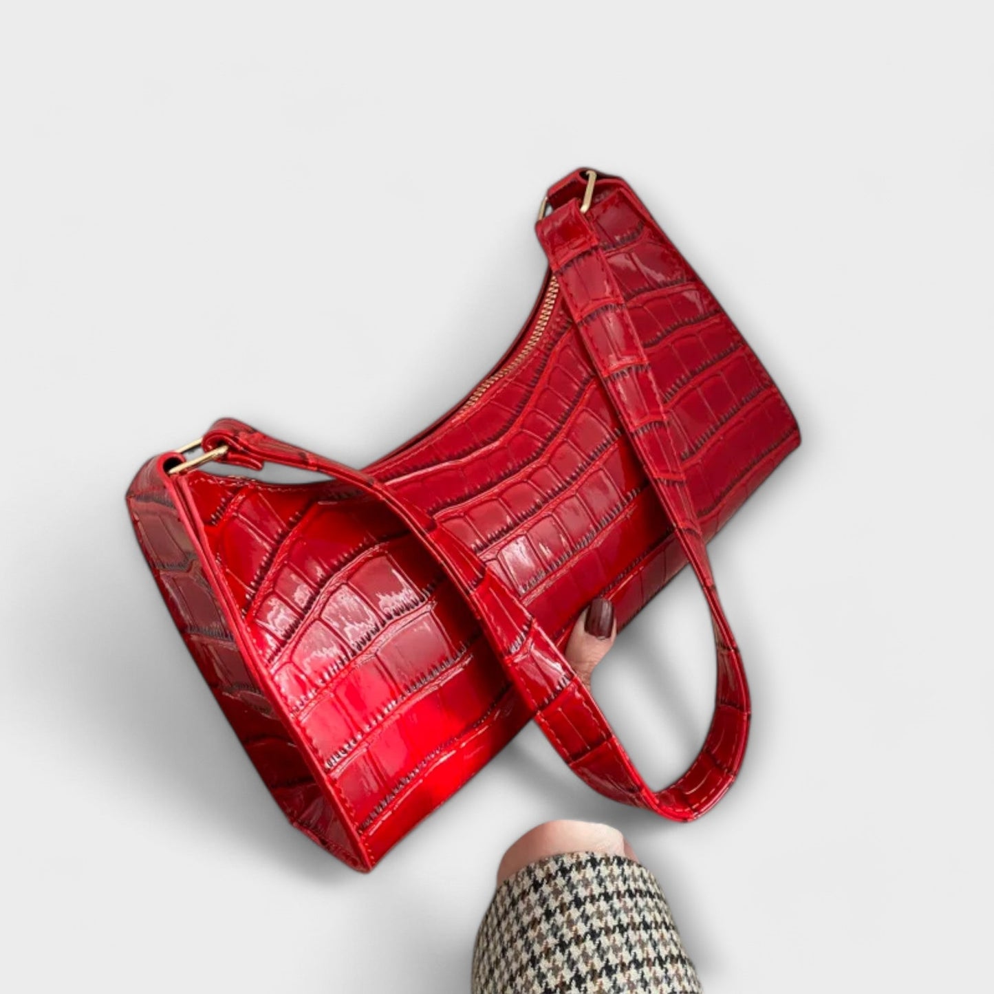 Olivia - Bolso de cuero brillante