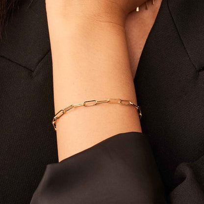 Venice-Link-Armband | Weißgold