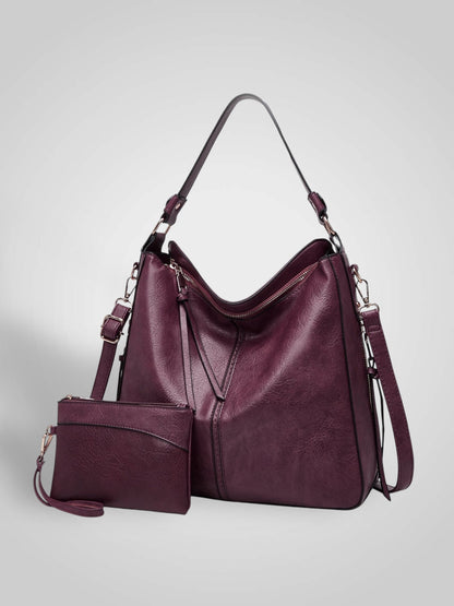 Souf | Luxus-Ledertasche im Hobo-Stil mit Diebstahlschutz