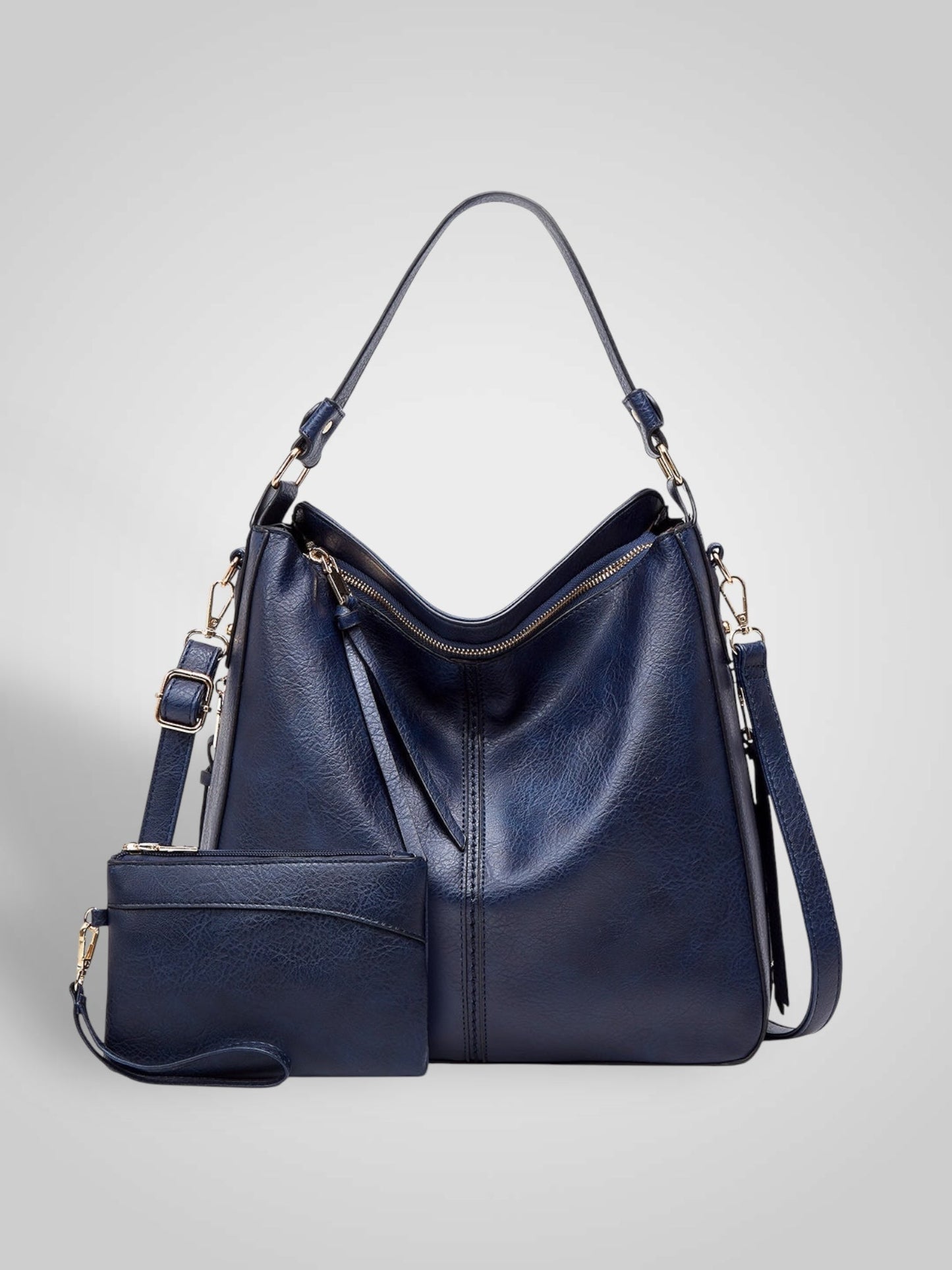 Souf | Luxus-Ledertasche im Hobo-Stil mit Diebstahlschutz