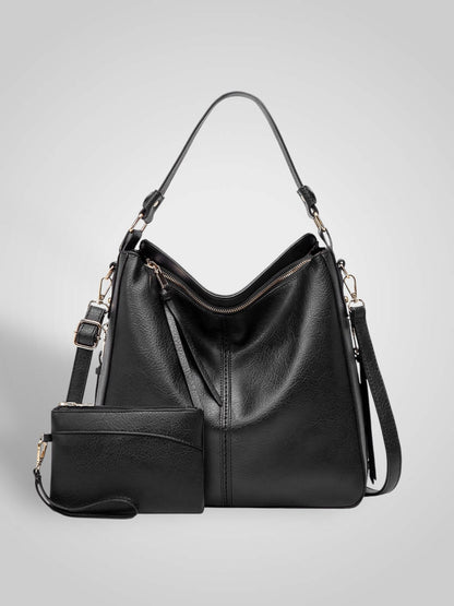 Souf | Luxus-Ledertasche im Hobo-Stil mit Diebstahlschutz