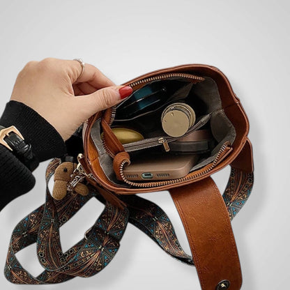 Urin | Retro-Tasche mit verstellbarem breitem Schulterriemen