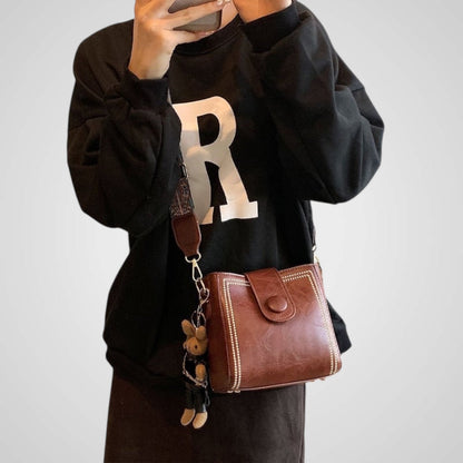 Urin | Retro-Tasche mit verstellbarem breitem Schulterriemen