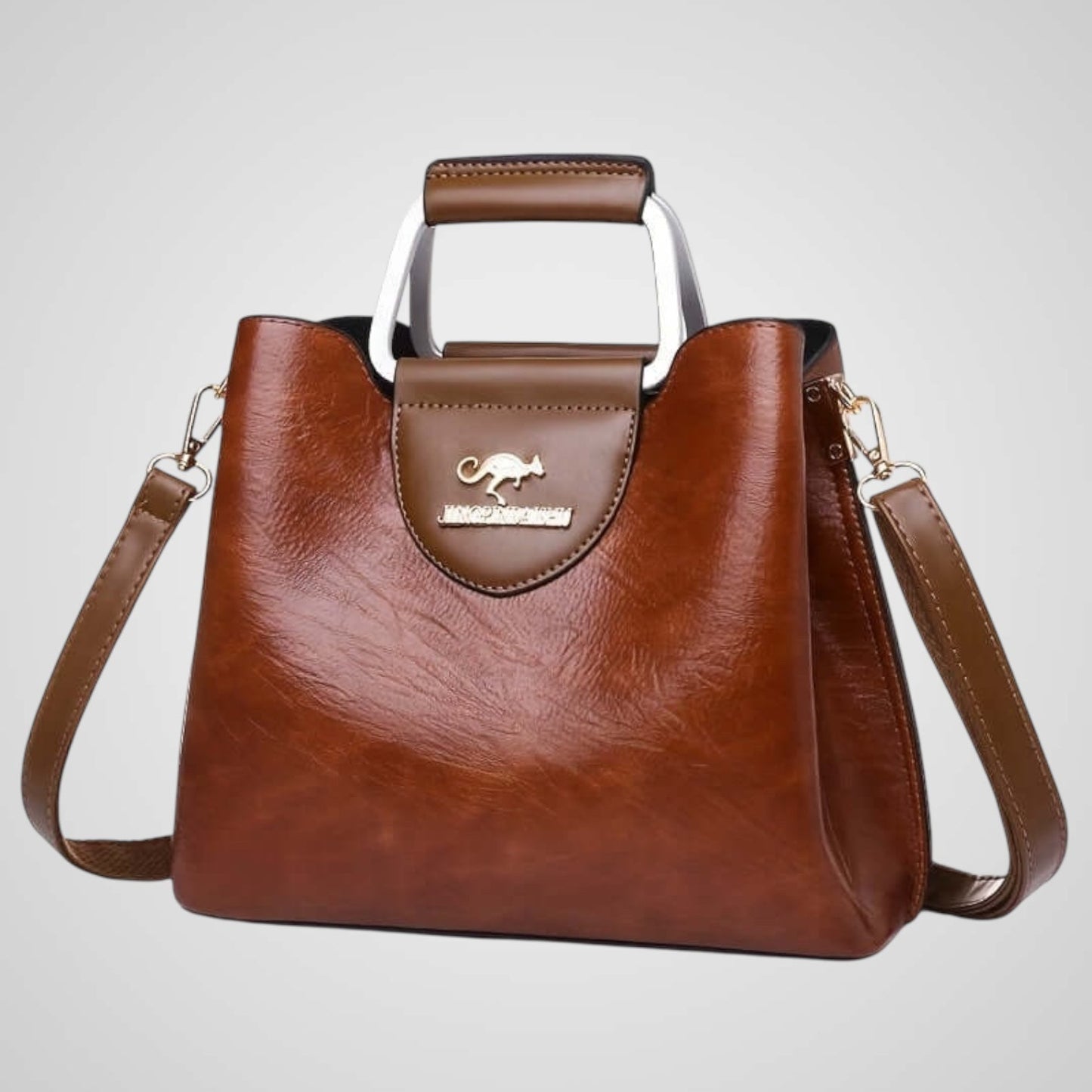 Anna | Elegante bolso de cuero bicolor