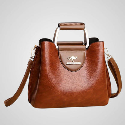 Anna | Elegante bolso de cuero bicolor