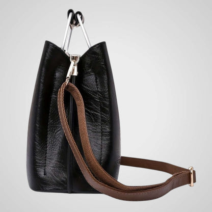 Anna | Elegante bolso de cuero bicolor