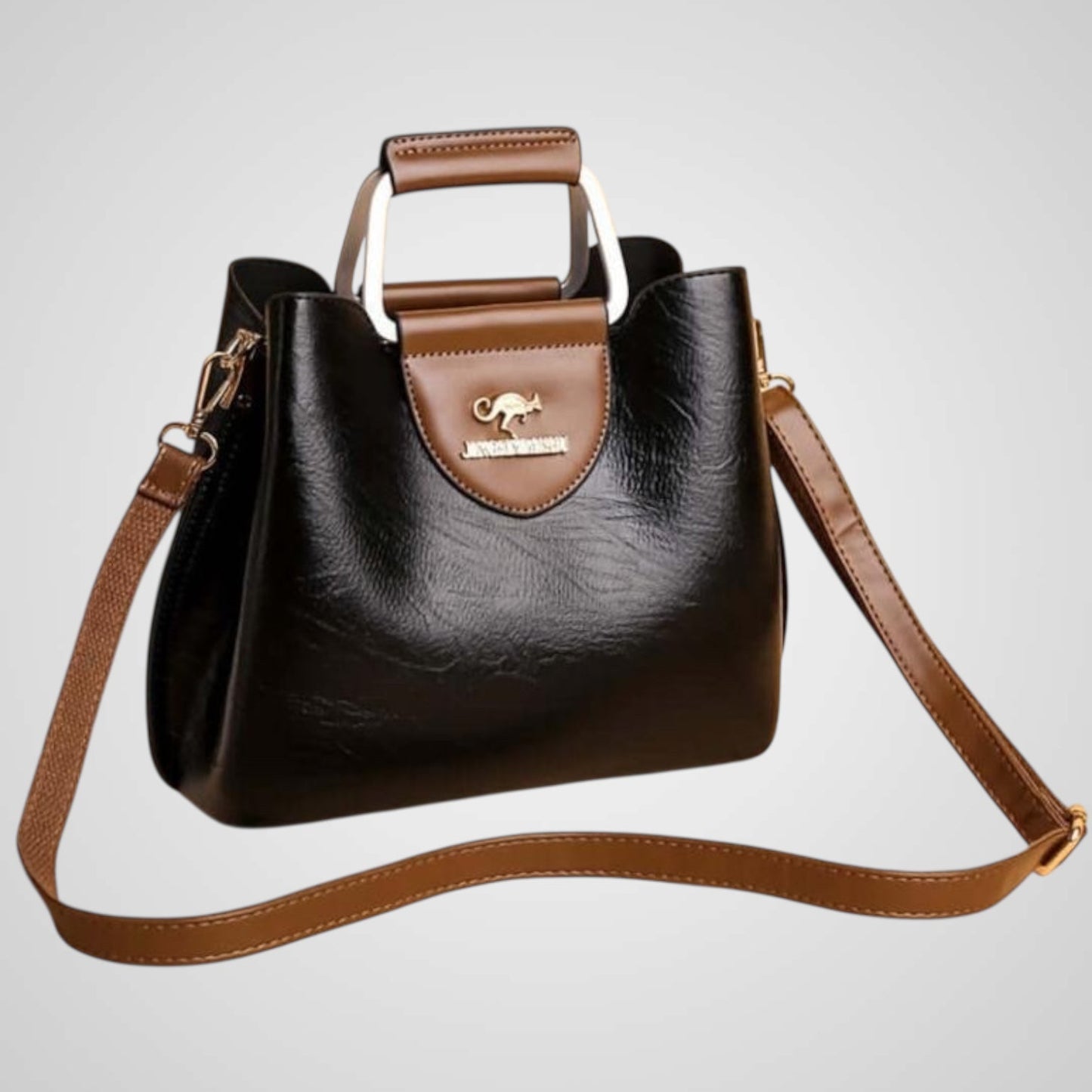 Anna | Elegante bolso de cuero bicolor