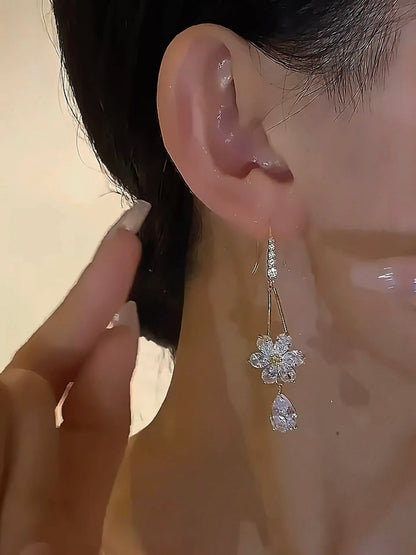 Lunora Gold Plated Statement Earrings