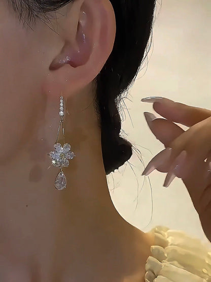 Lunora Gold Plated Statement Earrings