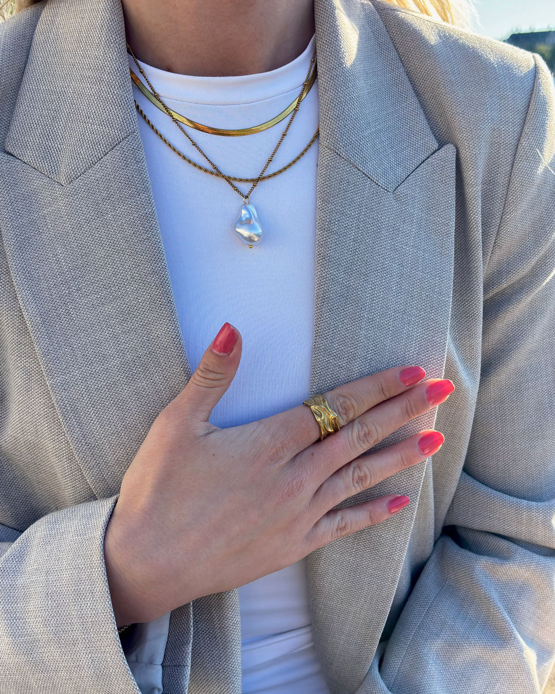 Jaylinette | Anel Grande em Ouro 18K